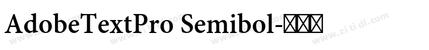AdobeTextPro Semibol字体转换